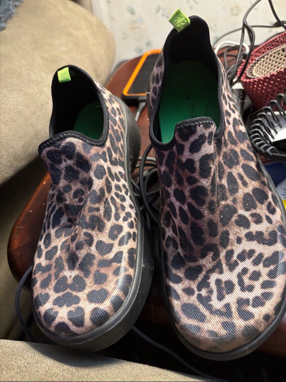OOFOS Leopard Print Women's Shoes